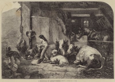 En Homestall i Carnarvonshire av George Vicat Cole