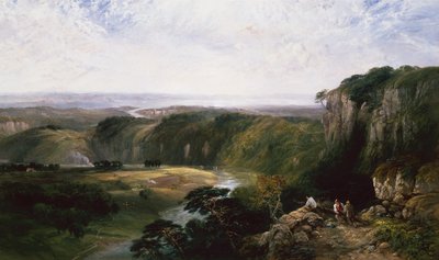 Chepstow fra Windcliff av George Vicat Cole