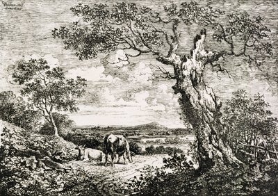 To kyr på et jorde av George Walker