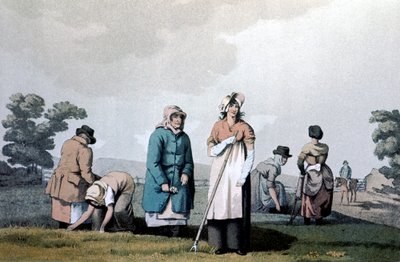 Lowkers - kvinner som luket mais, 1814 av George Walker of Seacroft
