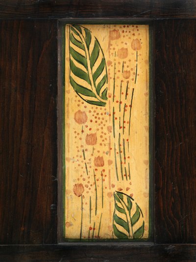 Dekorativt veggpanel (malt eik) av George Walton