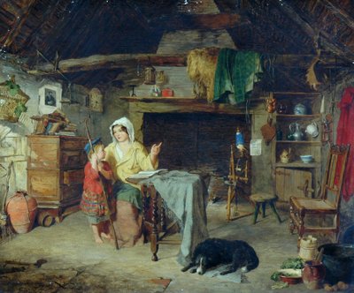 Ettrick. Shepherd Boy Mottok sine første inntrykk fra sin mor, 1858 av George Washington Brownlow