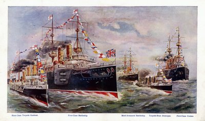 Royal Navy (farge litho) av George Washington Lambert
