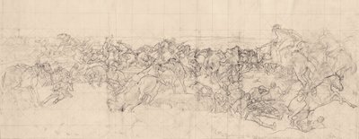 Siktelsen for den fjerde Light Horse Brigade på Beersheba av George Washington Lambert
