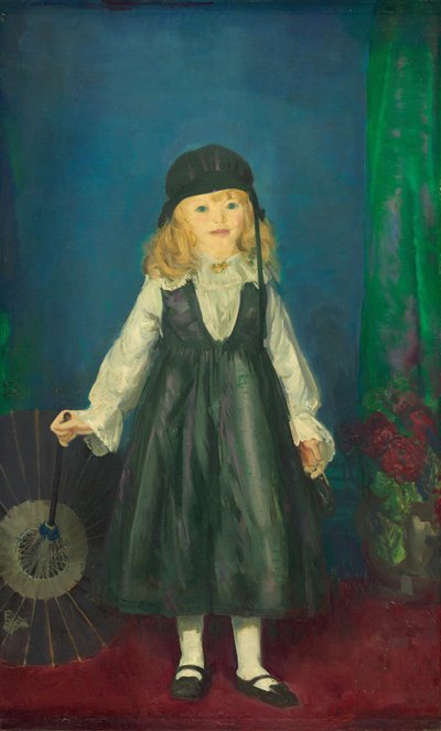 Anne med en japansk parasoll av George Wesley Bellows