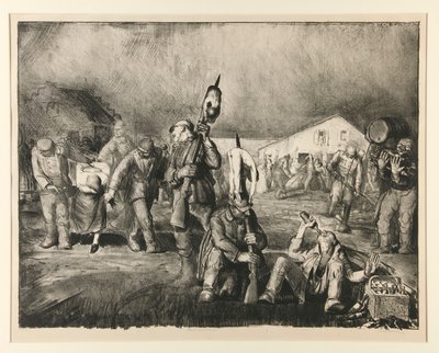 Bacchanal (første stein) av George Wesley Bellows