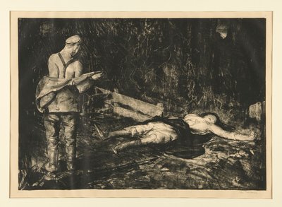 Belgian Farmyard fra War Series av George Wesley Bellows