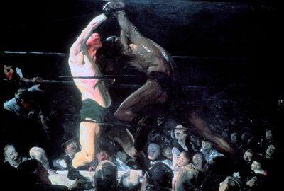Begge medlemmer av denne klubben, 1909 av George Wesley Bellows