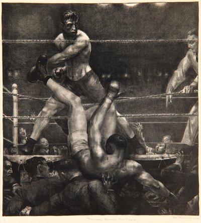 Dempsey Through the Ropes, 1923-24 av George Wesley Bellows