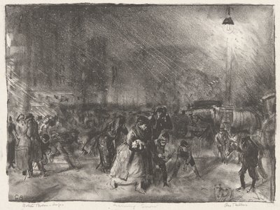 Kveldssnø av George Wesley Bellows