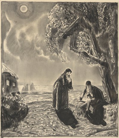 Figurer i måneskinn av George Wesley Bellows