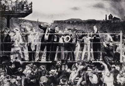 Vi introduserer Georges Carpentier, 1921 av George Wesley Bellows