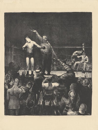 Introduserer mesteren, 1916. av George Wesley Bellows