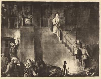 Mordet på Edith Cavell, 1918. av George Wesley Bellows