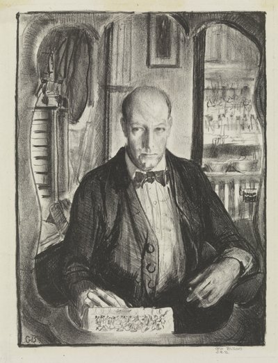 Selvportrett, 1921 av George Wesley Bellows