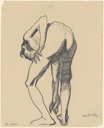 Studie for Riverfront nr. 1, ca. 1915. av George Wesley Bellows