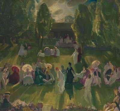 Tennis i Newport, 1919 av George Wesley Bellows
