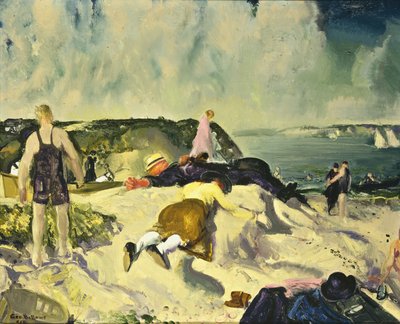 The Beach, Newport, ca. 1919 av George Wesley Bellows
