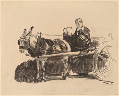 Eselvognen, 1922. av George Wesley Bellows
