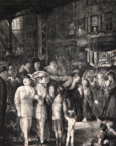 The Street, 1917 av George Wesley Bellows