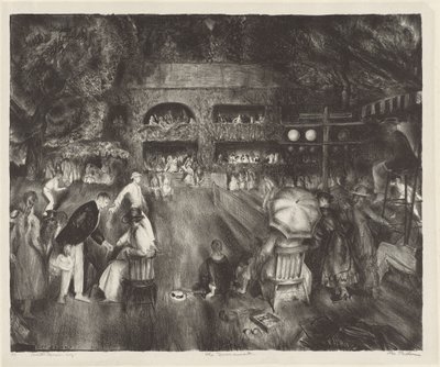 Turneringen, 1920. av George Wesley Bellows