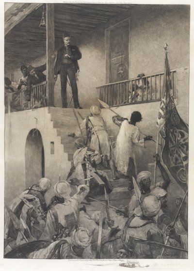 General Gordons død i hendene på Mahdis-tilhengerne 26. januar 1885 av George William Joy
