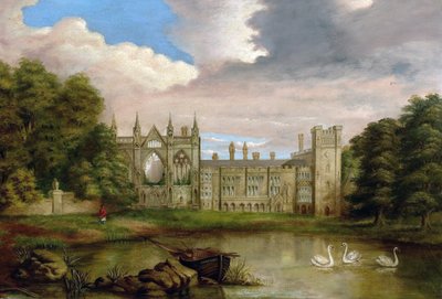 Newstead Abbey, Nottinghamshire, fra Upper Lake av George William Taylor