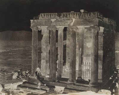 Temple of Wingless Victory, nylig restaurert, 1848. av George Wilson Bridges