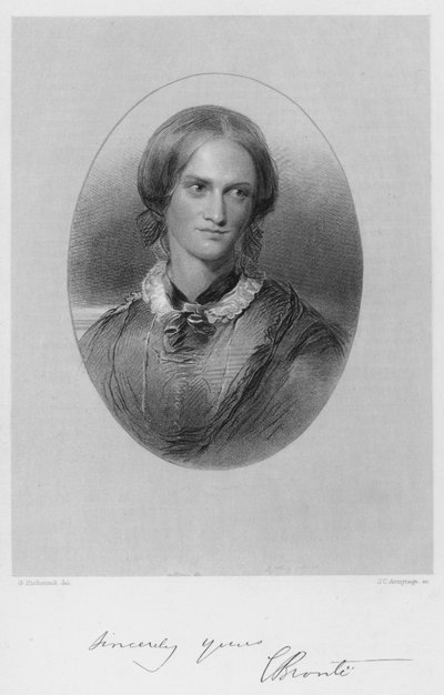 Portrett av Charlotte Bronte av George after Richmond