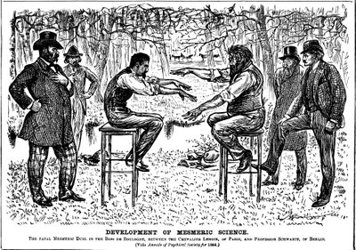 Utvikling av mesmerisk vitenskap, 1883 av George du Maurier