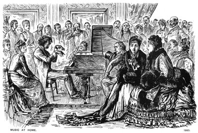 Musikk hjemme, 1885 1891. av George du Maurier