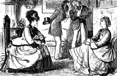Engelske par av overklassen av George du Maurier