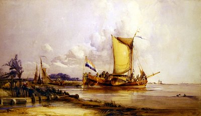 nederlandske fiskebåter av George the Elder Chambers