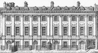 Huser Great Queen Street, 1817 av George the Elder Scharf
