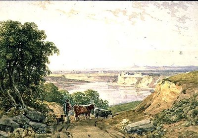 Landskap med storfe av George the Younger Barret