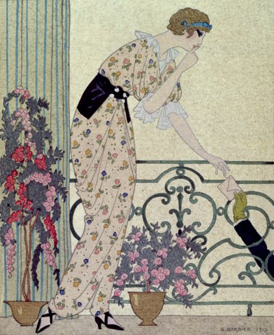 "Gazette du Bon Ton", kostymetallerken fra "N