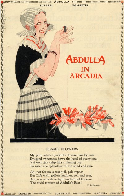 Abdulla-sigaretter, 1920-tallet av Georges Barbier