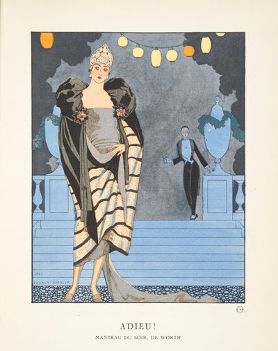 Adieu, fra en samling av moteplater av Georges Barbier
