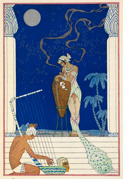 Egypt. En egyptisk personlighet og musiker. av Georges Barbier