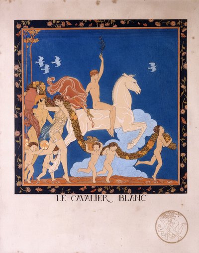 Den hvite rytteren av Georges Barbier