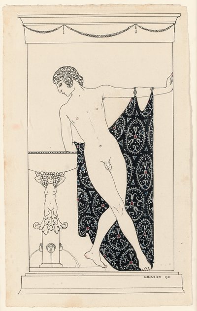 Nijinsky i "Narcisse" av Georges Barbier