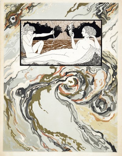 Karakterer fra komedie, forside, pub. 1922 (stensiltrykk) av Georges Barbier