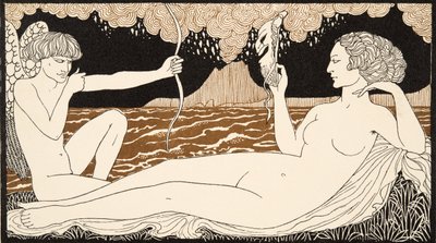 Personages de Comedie, detalj fra Front Cover, pub. 1922 (pochoir-trykk) av Georges Barbier