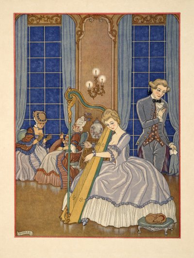 Valmont Seducing his Victim, illustrasjon fra 