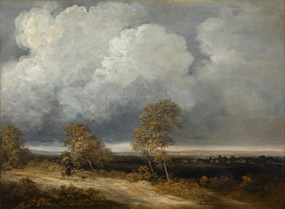 Landskap med en rytter av Georges Bernard Michel