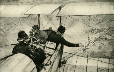 Den fjerde armen i den store krigen: Franske luftspeidere i arbeid, første verdenskrig, 1914-1918, c1920. av Georges Bertin Scott