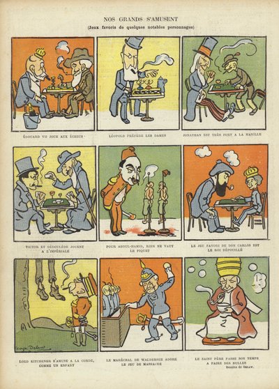 Flotte menns favorittspill, illustrasjon for Le Rire av Georges Delaw