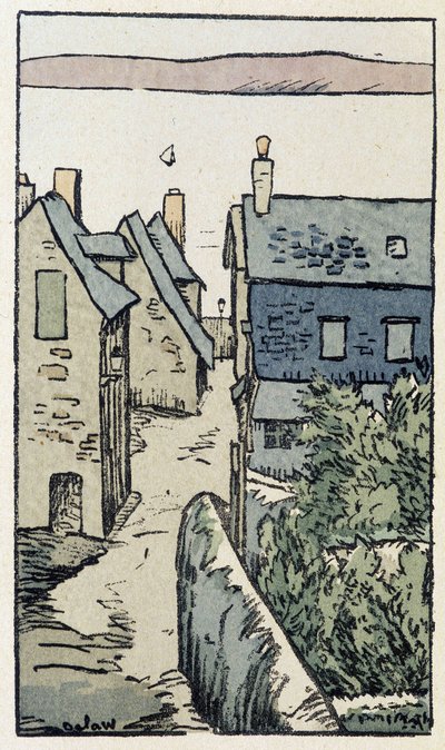 Honfleur - i "" On the roads of France"" av Georges Delaw av Georges Delaw