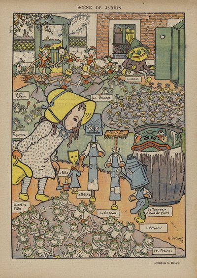 Illustrasjon for Le Rire av Georges Delaw