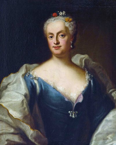 Marie-Anne de Saxe - (Marie Anne de Saxe) - Maria Anna Sophia av Sachsen, kurfyrste av Bayern (1728-1797) - George Desmarees (1697-1776). Olje på lerret Dimensjon : 80x64,5 cm Privat samling av Georges Desmarées